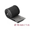 Rękaw pleciony EMC z rzepem odporny na ciepło 1 m x 16 mm czarny Delock 20840
