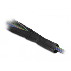 Rękaw pleciony EMC z rzepem odporny na ciepło 1 m x 16 mm czarny Delock 20840 Rękaw pleciony EMC z rzepem odporny na ciepło 1 m x 16 mm czarny Delock 20840
