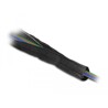 Rękaw pleciony EMC z rzepem odporny na ciepło 1 m x 16 mm czarny Delock 20840