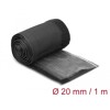 Rękaw pleciony EMC z rzepem odporny na ciepło 1 m x 20 mm czarny Delock 20841