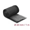 Rękaw pleciony EMC z rzepem odporny na ciepło 1 m x 20 mm czarny Delock 20841