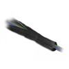 Rękaw pleciony EMC z rzepem odporny na ciepło 1 m x 25 mm czarny Delock 20842