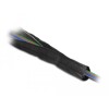 Rękaw pleciony EMC z rzepem odporny na ciepło 1 m x 25 mm czarny Delock 20842
