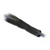 Rękaw pleciony EMC z rzepem odporny na ciepło 1 m x 25 mm czarny Delock 20842