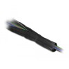 Rękaw pleciony EMC z rzepem odporny na ciepło 1 m x 30 mm czarny Delock 20843