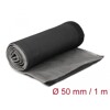Rękaw pleciony EMC z rzepem odporny na ciepło 1 m x 50 mm czarny Delock 20844