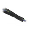Rękaw pleciony EMC z rzepem odporny na ciepło 1 m x 50 mm czarny Delock 20844