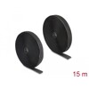 Mocna taśma rzepowa 15 m x 25 mm czarna Delock 20851