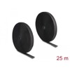 Mocna taśma rzepowa 25 m x 25 mm czarna Delock 20853