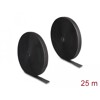 Mocna taśma rzepowa 25 m x 25 mm czarna Delock 20853