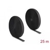 Mocna taśma rzepowa 25 m x 25 mm czarna Delock 20853