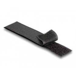Mocna taśma rzepowa 25 m x 25 mm czarna Delock 20853 Mocna taśma rzepowa 25 m x 25 mm czarna Delock 20853