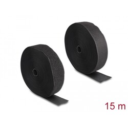 Mocna taśma rzepowa 15 m x 50 mm czarna Delock 20854