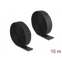 Mocna taśma rzepowa 15 m x 50 mm czarna Delock 20854