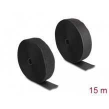 Mocna taśma rzepowa 15 m x 50 mm czarna Delock 20854