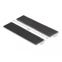 Mocna taśma rzepowa 15 m x 50 mm czarna Delock 20854