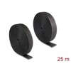 Mocna taśma rzepowa 25 m x 50 mm czarna Delock 20856