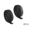 Mocna taśma rzepowa 25 m x 50 mm czarna Delock 20856