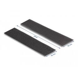 Mocna taśma rzepowa 25 m x 50 mm czarna Delock 20856 Mocna taśma rzepowa 25 m x 50 mm czarna Delock 20856