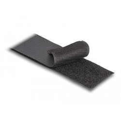 Mocna taśma rzepowa 25 m x 50 mm czarna Delock 20856 Mocna taśma rzepowa 25 m x 50 mm czarna Delock 20856