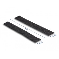 Mocna taśma rzepowa samoprzylepna 15 m x 25 mm czarna Delock 20857 Mocna taśma rzepowa samoprzylepna 15 m x 25 mm czarna Delock 20857