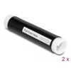 Rurka samokurczliwa 25 mm x 130 mm 2 sztuki czarna Delock 20858