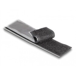 Mocna taśma rzepowa samoprzylepna 25 m x 25 mm czarna Delock 20859 Mocna taśma rzepowa samoprzylepna 25 m x 25 mm czarna Delock 20859