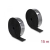Mocna taśma rzepowa samoprzylepna 15 m x 50 mm czarna Delock 20860