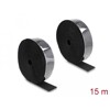 Mocna taśma rzepowa samoprzylepna 15 m x 50 mm czarna Delock 20860
