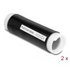 Rurka samokurczliwa 35 mm x 130 mm 2 sztuki czarna Delock 20861