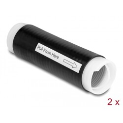 Rurka samokurczliwa 35 mm x 130 mm 2 sztuki czarna Delock 20861