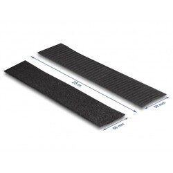 Mocna taśma rzepowa samoprzylepna 25 m x 50 mm czarna Delock 20862 Mocna taśma rzepowa samoprzylepna 25 m x 50 mm czarna Delock 20862