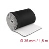 Przewód neoprenowy elastyczny z rzepem 1,5 m x 135 mm czarno-biały Delock 20864