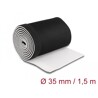 Przewód neoprenowy elastyczny z rzepem 1,5 m x 135 mm czarno-biały Delock 20864