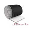 Przewód neoprenowy elastyczny z rzepem 3 m x 135 mm czarno-biały Delock 20865