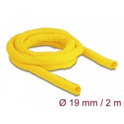 Koszulka tkana do pracy w wysokiej temperaturze 2 m x 19 mm żółta Delock 20870