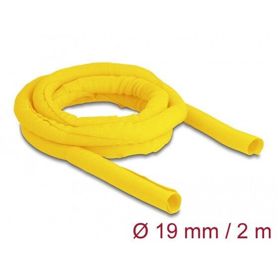 Koszulka tkana do pracy w wysokiej temperaturze 2 m x 19 mm żółta Delock 20870