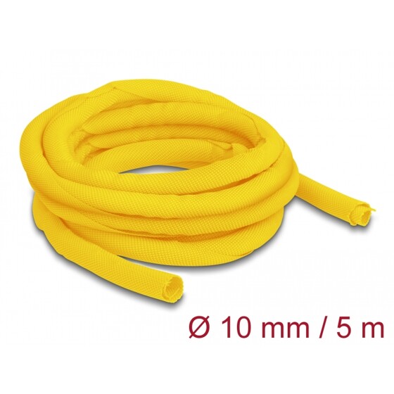 Koszulka tkana do pracy w wysokiej temperaturze 5 m x 10 mm żółta Delock 20872