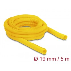 Koszulka tkana do pracy w wysokiej temperaturze 5 m x 19 mm żółta Delock 20874