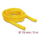 Koszulka tkana do pracy w wysokiej temperaturze 5 m x 19 mm żółta Delock 20874