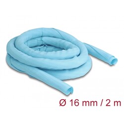 Koszulka tkana do pracy w wysokiej temperaturze 2 m x 16 mm niebieska Delock 20877