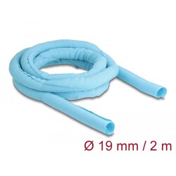 Koszulka tkana do pracy w wysokiej temperaturze 2 m x 19 mm niebieska Delock 20878