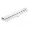 Listwa kablowa podblatowa 57 x 25 mm długość 400 mm 2 sztuki biała Delock 20884