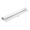 Listwa kablowa podblatowa 57 x 25 mm długość 400 mm 2 sztuki biała Delock 20884