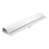 Listwa kablowa podblatowa 63 x 28 mm długość 400 mm 2 sztuki biała Delock 20885