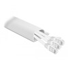 Listwa kablowa podblatowa 63 x 28 mm długość 400 mm 2 sztuki biała Delock 20885