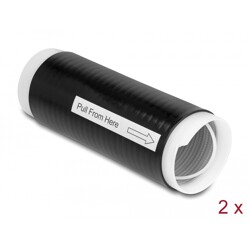 Rurka samokurczliwa 45 mm x 130 mm 2 sztuki czarna Delock 20890