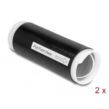 Rurka samokurczliwa 45 mm x 130 mm 2 sztuki czarna Delock 20890