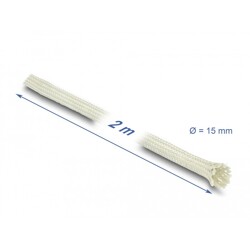 Oplot Nomex 2 m x 15 mm biały Delock 20894 Oplot Nomex 2 m x 15 mm biały Delock 20894