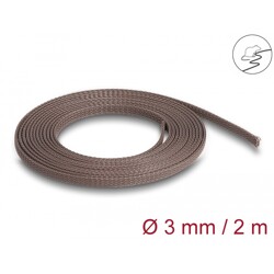 Oplot rozciągliwy odporny na gryzonie 2 m x 3 mm brązowy Delock 20896